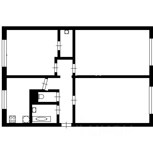 3-комн квартира 2-й Рабфаковский переулок, 8
