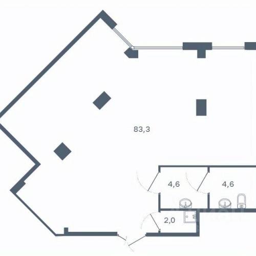 Помещение свободного назначения Кудрово г, Европейский пр-кт,  д. 22