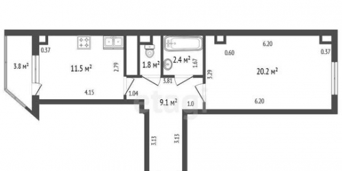 1-комн квартира Шуваловский пр-кт,  д. 37,  к. 1