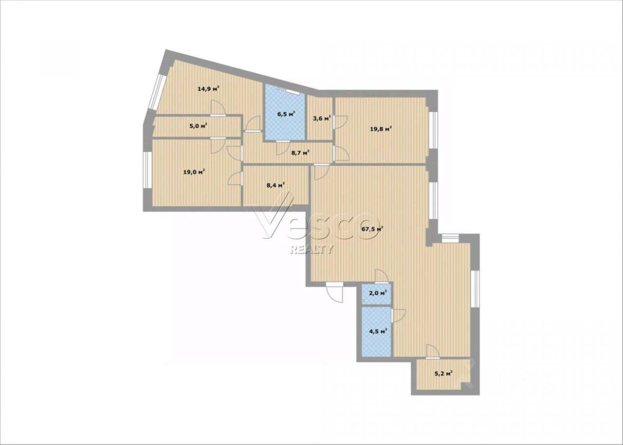 Продажа 4-комн квартиры на вторичном рынке улица Фадеева, 4А