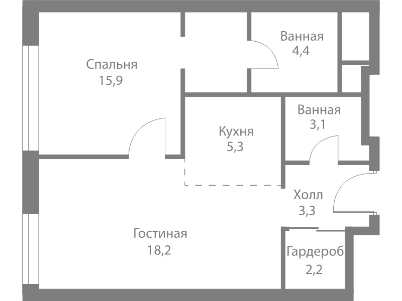Продажа 1-комн квартиры в новостройке Москва г., Сколковское ш.,  к. 4
