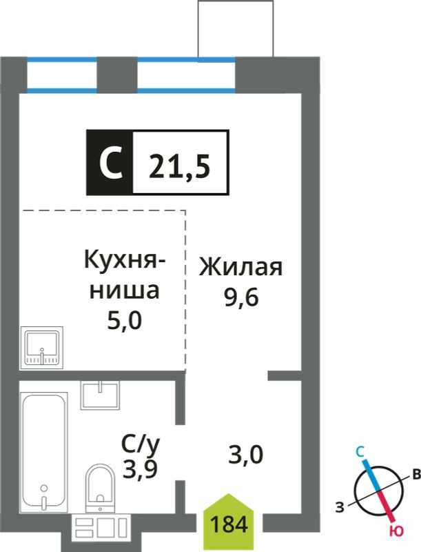 Продажа студии Красногорск, Московская область, Красногорск, мкрн. Опалиха