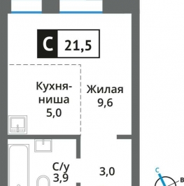 Продажа студии Красногорск, Московская область, Красногорск, мкрн. Опалиха