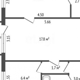 Продажа 2-комн квартиры на вторичном рынке Металлистов пр-кт,  д. 61 к1