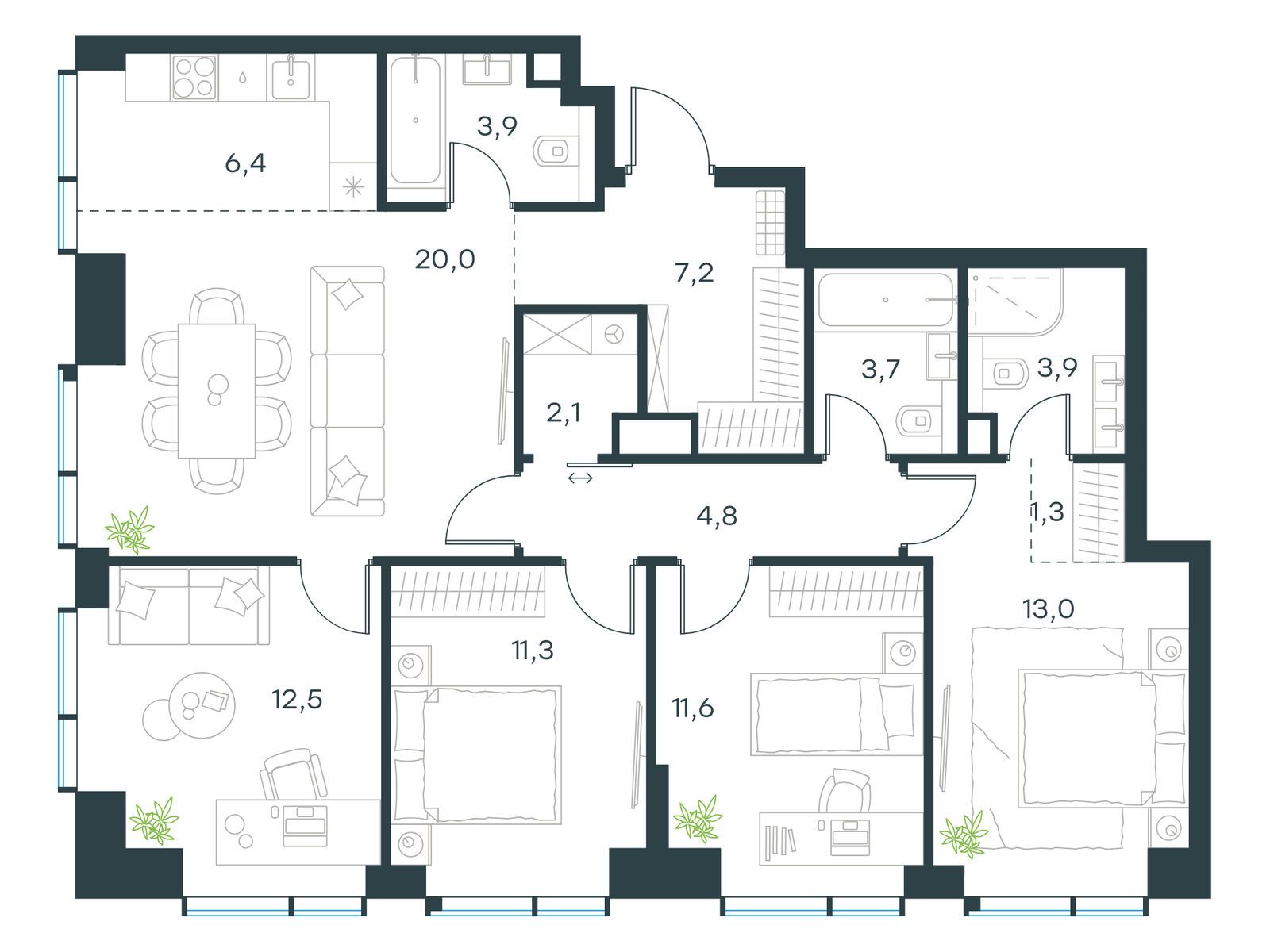 Продать Квартиры в новостройке ул. Дубининская, вл. 69, корп. 15   