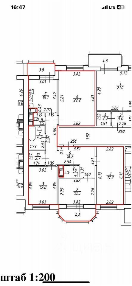 Продажа 4-комн квартиры на вторичном рынке Нижне-Каменская улица, 26