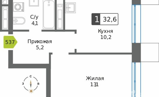 Продажа 1-комн квартиры в новостройке Красногорск г, Успенская ул