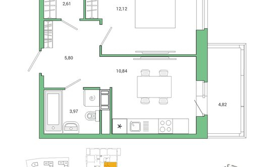 Продажа 1-комн квартиры на вторичном рынке Заневское городское поселение, Ясная улица,  д. 9 к3