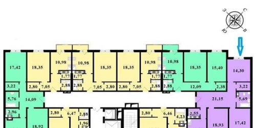 3-комн квартира Вознесенское шоссе,  д. 49,  к. 2