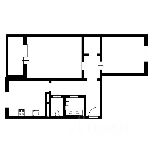 Аренда 2-комн квартиры на вторичном рынке проспект Королева, 73