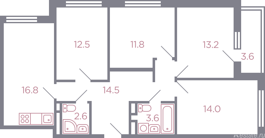 Продажа 4-комн квартиры в новостройке Красногорск, серебрянка улица , корп. 5