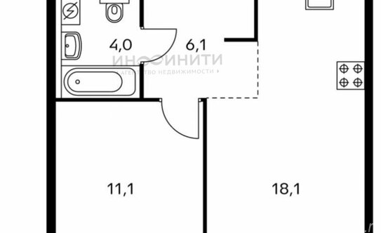 Продажа 1-комн квартиры на вторичном рынке Большое Понизовье ул,  д. 3