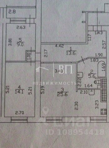 Продажа 3-комн квартиры на вторичном рынке Богатырский проспект, 4к5