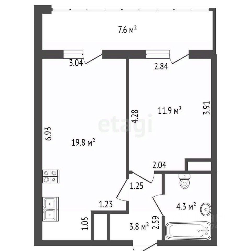 Продажа 1-комн квартиры на вторичном рынке улица Среднерогатская, 13к1