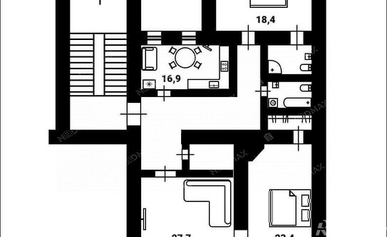 Аренда 3-комн квартиры на вторичном рынке Фурштатская ул,  д. 14