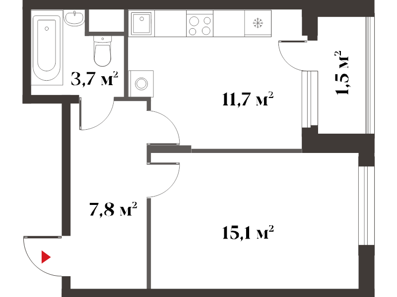 Продажа 1-комн квартиры в новостройке Красногорск г., Новая Московская ул.,  к. 3