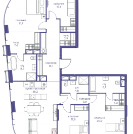 Продажа 4-комн квартиры в новостройке Москва г., Сергея Макеева ул., к. 4 Продажа 4-комн квартиры в новостройке Москва г., Сергея Макеева ул., к. 4