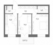 Продать Квартиры вторичка Новоселье, ул Адмиралтейская  11 