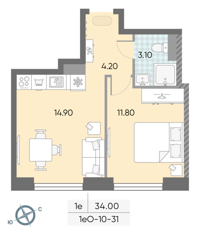 Продажа 1-комн квартиры в новостройке Москва г., Обручева ул.,  к. 2