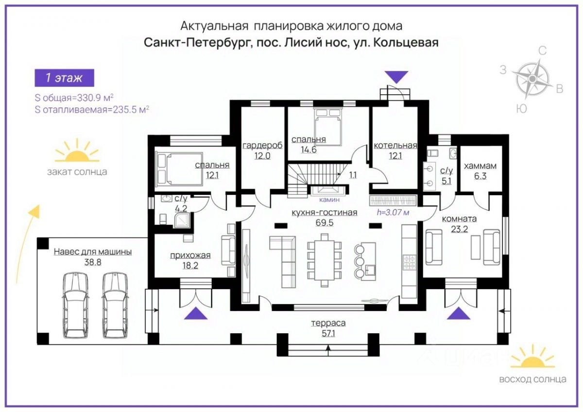 Продажа дома пос. Лисий Нос, Кольцевая улица, 19