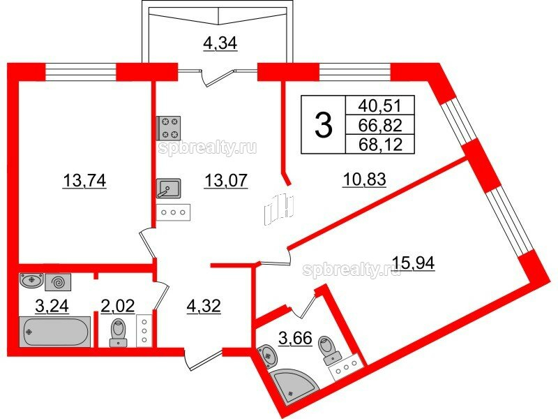 Продажа 3-комн квартиры в новостройке Сызранская ул., 23 А,  д. 23