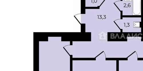 4-комн квартира улица Яблочкова, 1