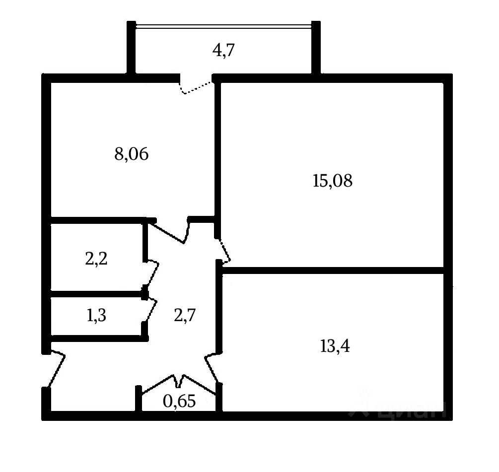 Продажа 2-комн квартиры на вторичном рынке Новлянский мкр, улица Кагана,  д. 4