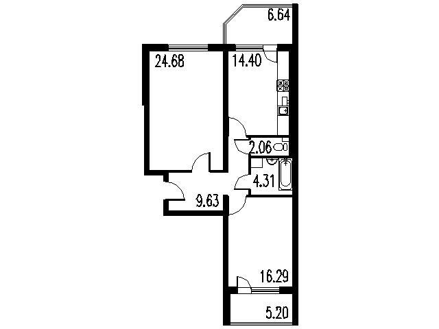 Продажа 2-комн квартиры на вторичном рынке Сестрорецк г, Николая Соколова ул,  д. 36