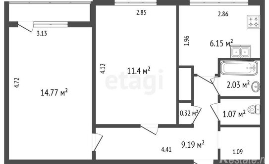 Продажа 2-комн квартиры на вторичном рынке Культуры пр-кт,  д. 15,  к. 7