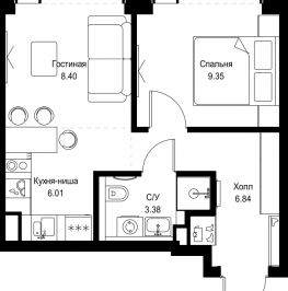Продажа 1-комн квартиры в новостройке Москва г., Верейская ул., к. SET.2.Б Продажа 1-комн квартиры в новостройке Москва г., Верейская ул., к. SET.2.Б