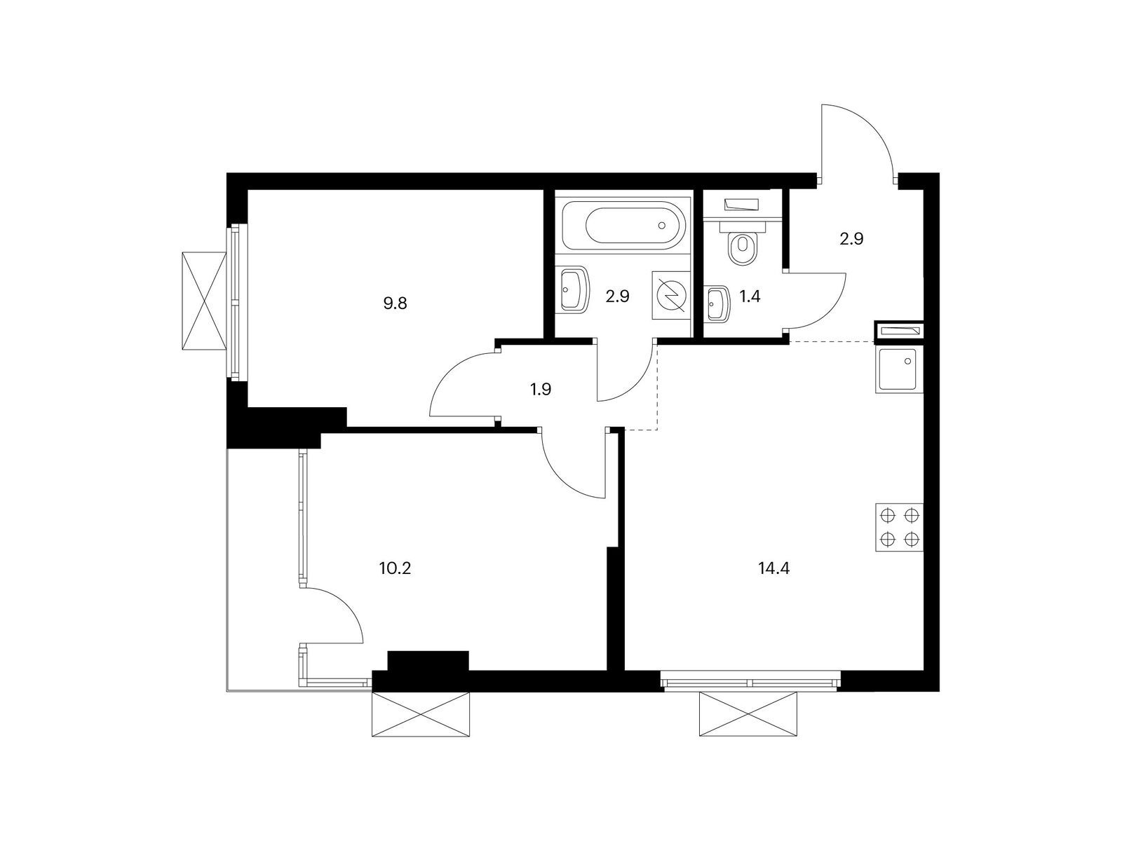 Продажа 2-комн квартиры в новостройке Большая Академическая 85, корп. 3.1 Продажа 2-комн квартиры в новостройке Большая Академическая 85, корп. 3.1