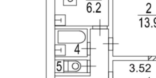 2-комн квартира 2-й Саратовский проезд, 6К2
