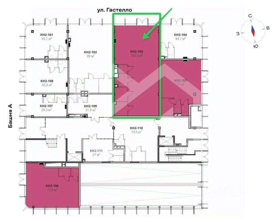 Продажа торгового помещения улица Матросская Тишина,  д. 1А c72