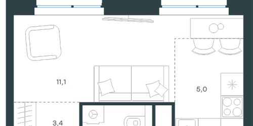 Студия Москва г., Озерная ул.,  к. 11