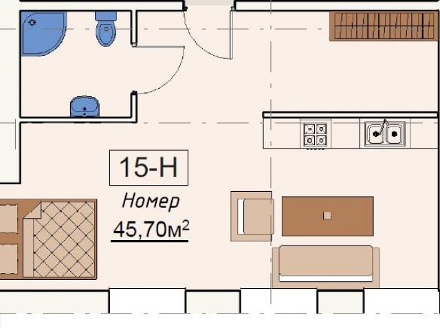 Планировка ЖК Acqualina Apartments,  м2