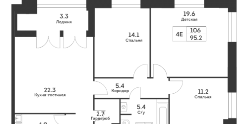 3-комн квартира Москва г., Обручева ул.,  к. 4