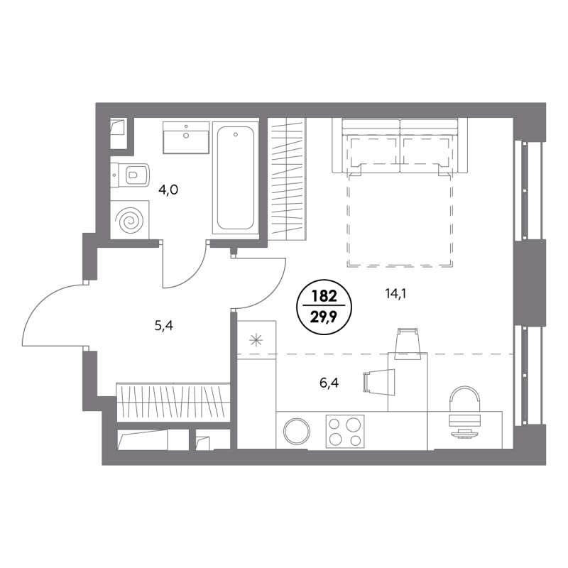 Продажа студии Шоссейная ул,  к. 1.4