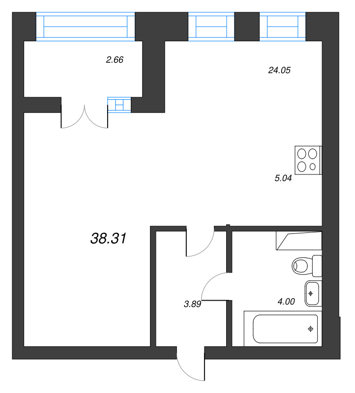 Продажа 1-комн квартиры в новостройке Санкт-Петербург г., Академика Константинова ул.,  к. 8