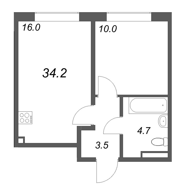 Продажа 1-комн квартиры в новостройке Шушары п., Пулковское ш.,  к. 3