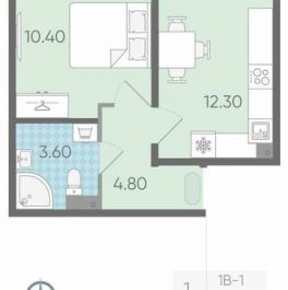 Продажа 1-комн квартиры на вторичном рынке Ковалёво, Поперечная улица,  д. 1 к3