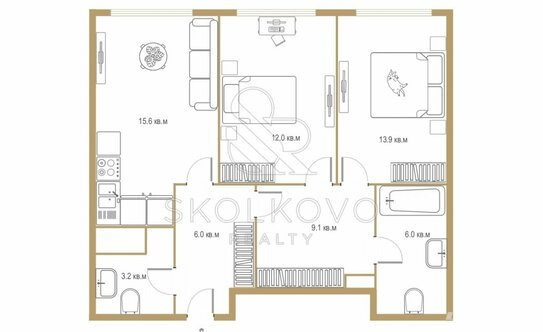 Продажа 3-комн квартиры на вторичном рынке Шелепихинская набережная,  д. 34 к5