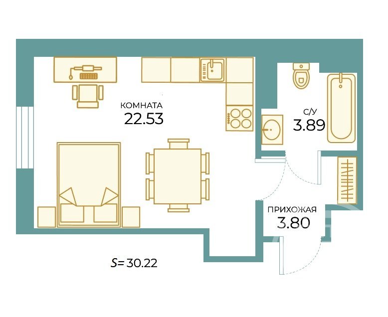 Продажа студии Таллинская ул. ,  д. 11