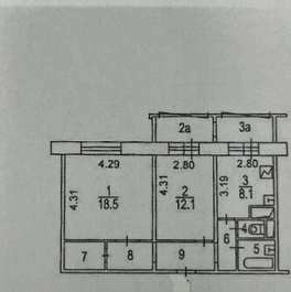 Продажа 2-комн квартиры на вторичном рынке Рублевское ш,  д. 89