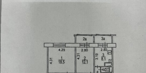 2-комн квартира Рублевское ш,  д. 89
