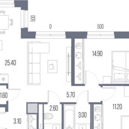 Продажа 1-комн квартиры в новостройке Магнитогорская улица