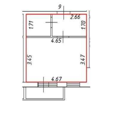 Продажа студии поселок Пудость, Половинкиной улица,  д. 71,  к. а