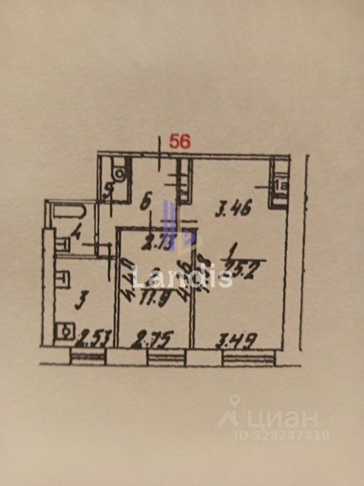 Продажа 2-комн квартиры на вторичном рынке Университетский проспект, 6К3