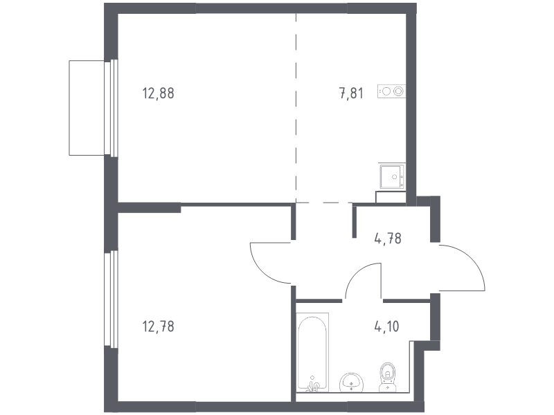 Продажа 1-комн квартиры в новостройке Мисайлово д., Молодежный б-р,  к. 19