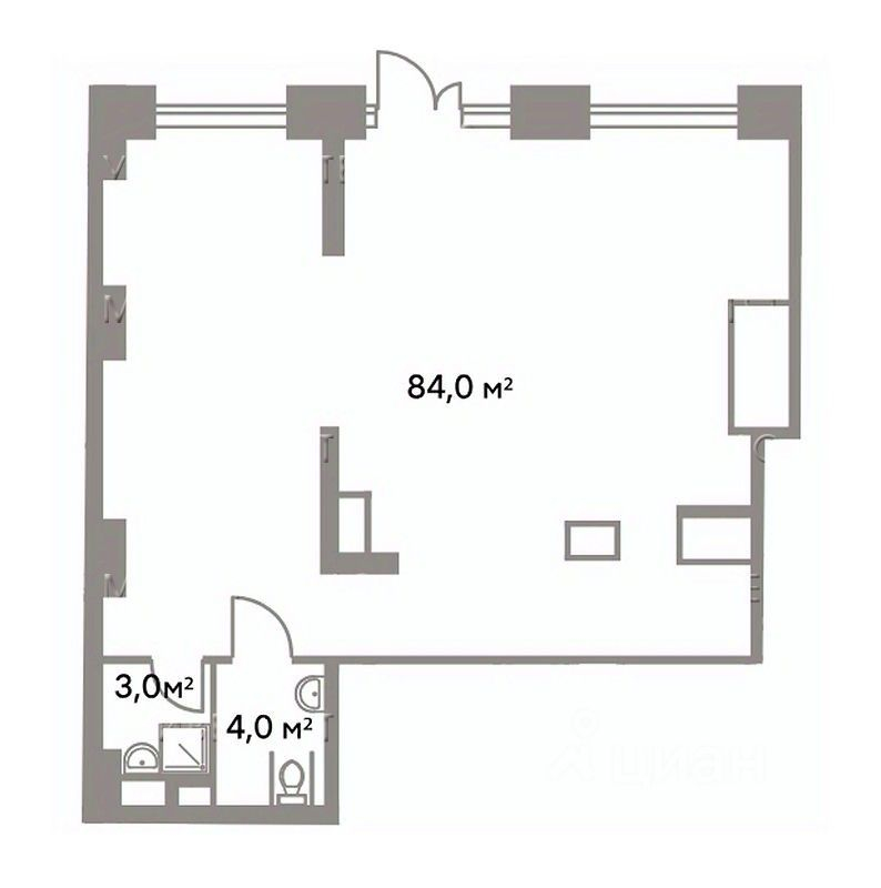 Продажа офиса Котляковский 2-й пер,  д. 1,  к. 18