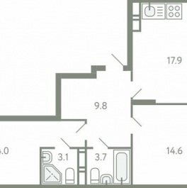 Продажа 2-комн квартиры на вторичном рынке Молоково с, Ново-Молоковский б-р,  д. 1